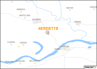 map of Henrietta