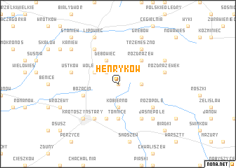 map of Henryków