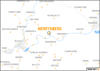 map of Henrys Bend