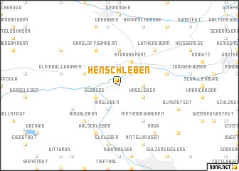 map of Henschleben