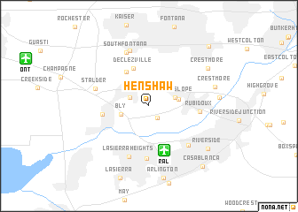 map of Henshaw
