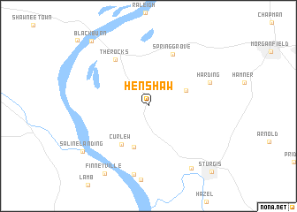 map of Henshaw