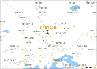 map of Hentala