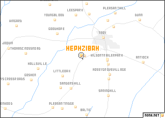 map of Hephzibah