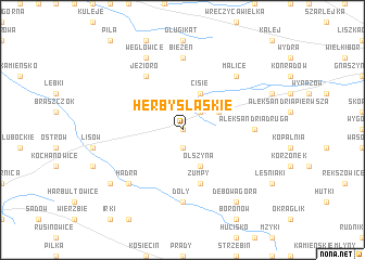 map of Herby Śląskie