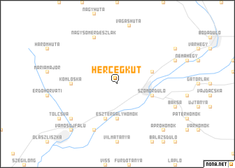 map of Hercegkút