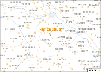 map of Hercegovo