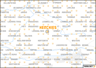 map of Herchies