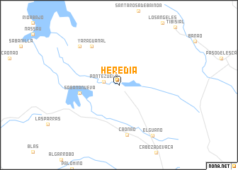 map of Heredia