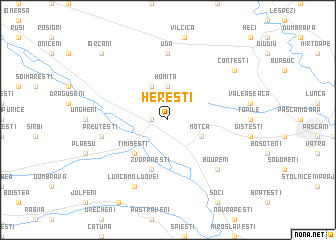 map of Hereşti