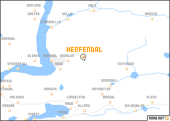 map of Herfendal