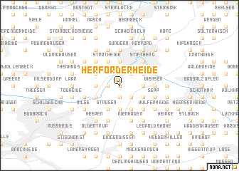map of Herforderheide