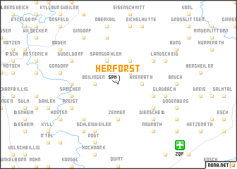 map of Herforst