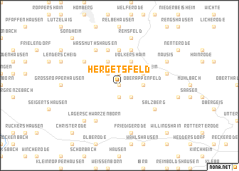 map of Hergetsfeld