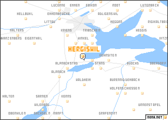 map of Hergiswil