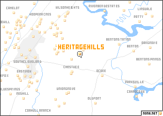 map of Heritage Hills