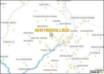 map of Heritage Village