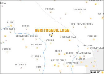 map of Heritage Village