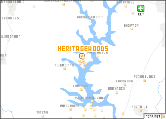 map of Heritage Woods