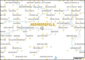 map of Hermannsfeld