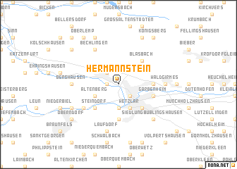 map of Hermannstein