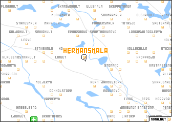 map of Hermansmåla