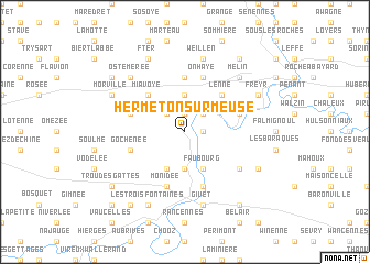 map of Hermeton-sur-Meuse