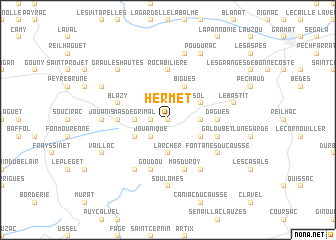 map of Hermet