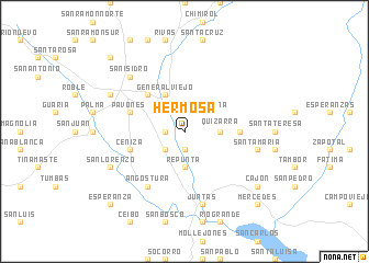 map of Hermosa