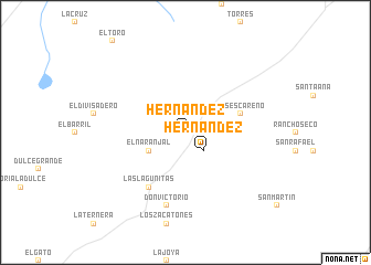 map of Hernández