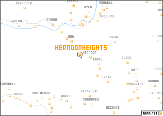 map of Herndon Heights