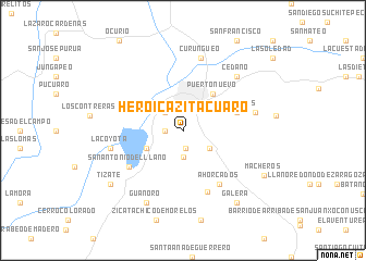 map of Heroica Zitácuaro