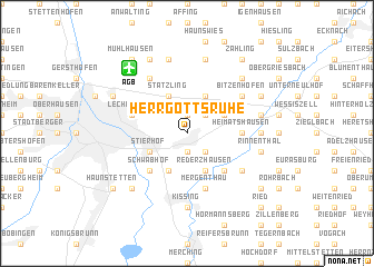 map of Herrgottsruhe