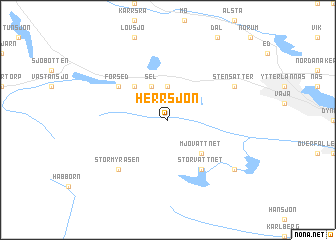 map of Herrsjön