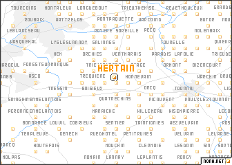 map of Hertain