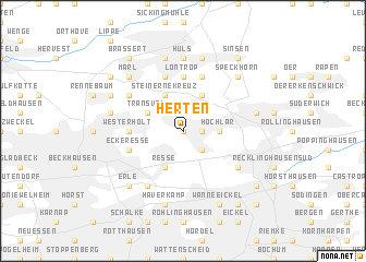 map of Herten