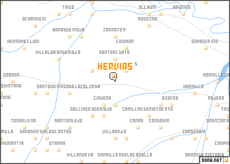 map of Hervías