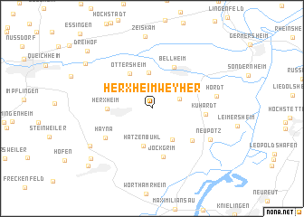 map of Herxheimweyher