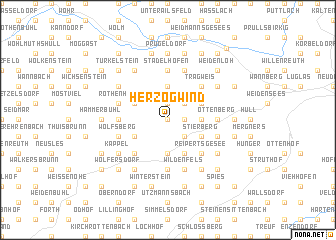 map of Herzogwind