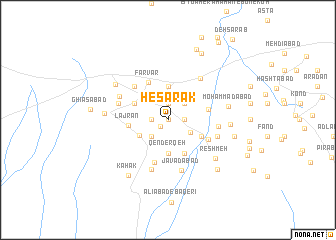 map of Ḩeşārak