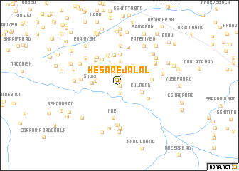 map of Ḩeşār-e Jalāl