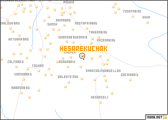 map of Ḩeşār-e Kūchak