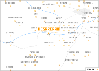 map of Ḩeşār-e Pā\