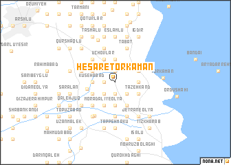 map of Ḩeşār-e Torkamān