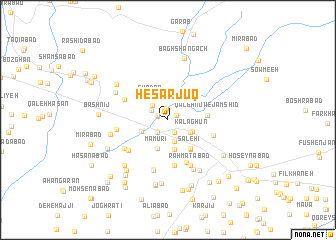 map of Ḩeşār Jūq