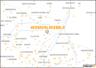 map of Ḩeşār Kalak-e Bālā