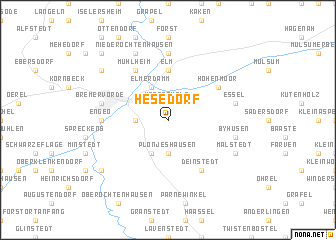 map of Hesedorf