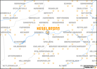 map of Heselbronn