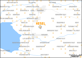 map of Hesel