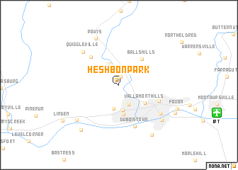 map of Heshbon Park